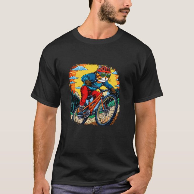 T-shirt Motard chat (Devant)