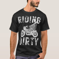 Motard de la vie sale Ailes de motard vintage