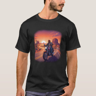 T-shirt Motard de l'autoroute du désert