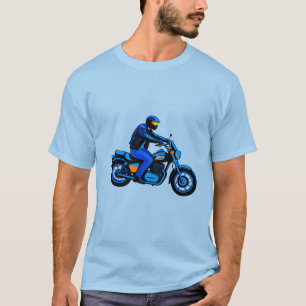 T-shirt Motard de moto cruiser rétro Vintage Route 🏍️