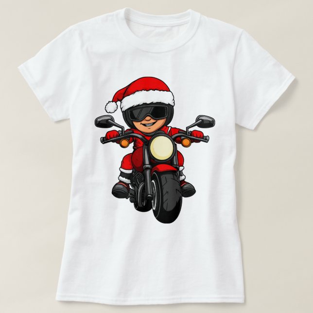 T-shirt Motard de Noël (Design devant)