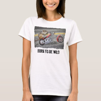 T-shirt Motard de tamia montant une moto