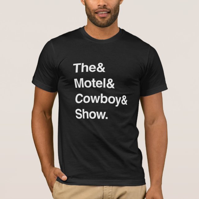 T-shirt Motel Cowboy Show Ampersand Shirt (Devant)