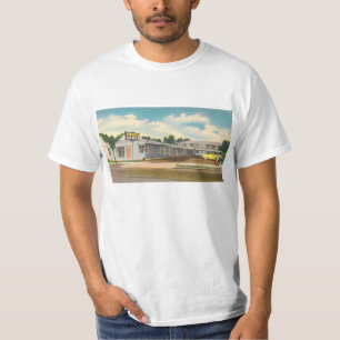 T-shirt Motel Vintage, hôtel Golden West Lodge avec palmie