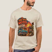 Motels vintage du Far West Route 66 voiture classi