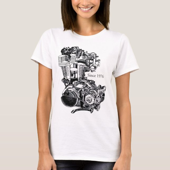 T-shirt Moteur 1 de XT 500 (Devant)