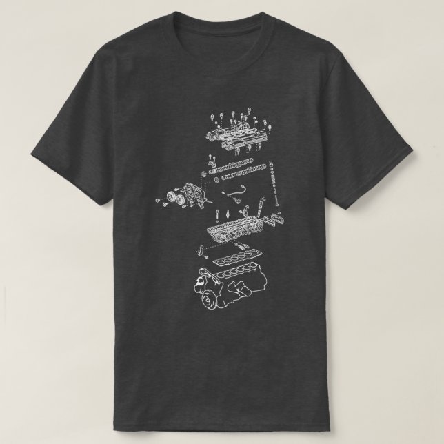 T-shirt Moteur 2JZ 1 (Design devant)