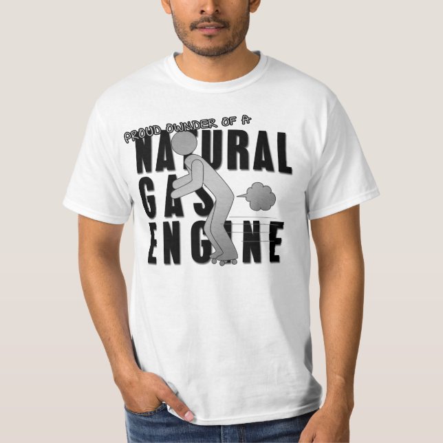 T-shirt Moteur à gaz naturel 2 (Devant)