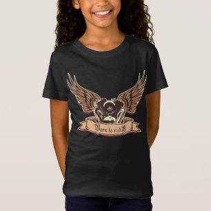 T-Shirt Moteur à moto à dessin animé