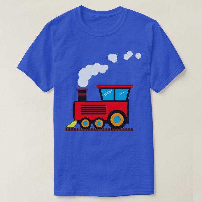 T-shirt Moteur à vapeur Locomotive sur rail pour enfants g (Design devant)