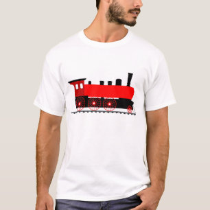 T-shirt Moteur à vapeur rouge