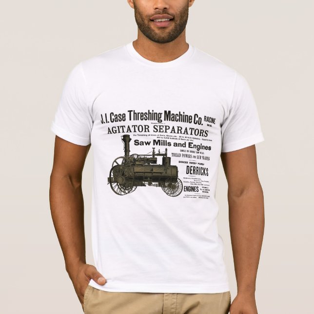 T-shirt Moteur à vapeur Tracteur de ferme Traction Agricul (Devant)