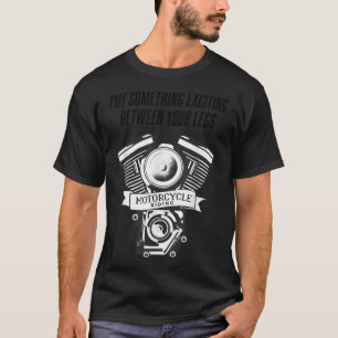 T-shirt Moteur bloc citation vêtements conducteur moto