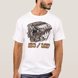 T-shirt Moteur de C6 Corvette Z06 LS7