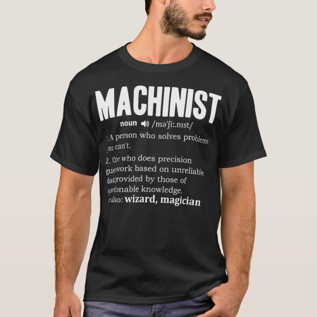 T-shirt Moteur de définition de machine pour hommes - Nouv (Devant)