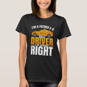 T-shirt Moteur de taxi père taxi chauffeur de taxi graphiq