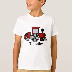 T-shirt Moteur de train rouge