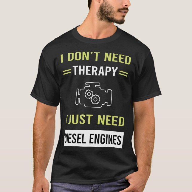 T-shirt Moteur Diesel Thérapie (Devant)