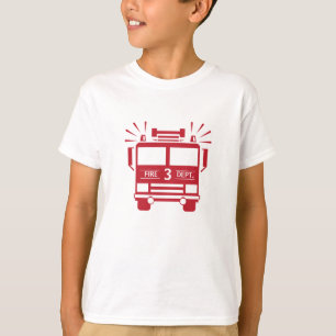 T-shirt Moteur d'incendie   Chemise Anniversaire de enfant