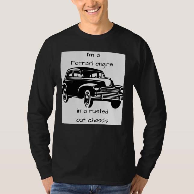T-shirt "Moteur Ferrari" (Devant)
