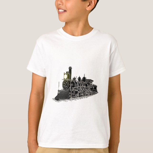 T-shirt Moteur noir (Devant)