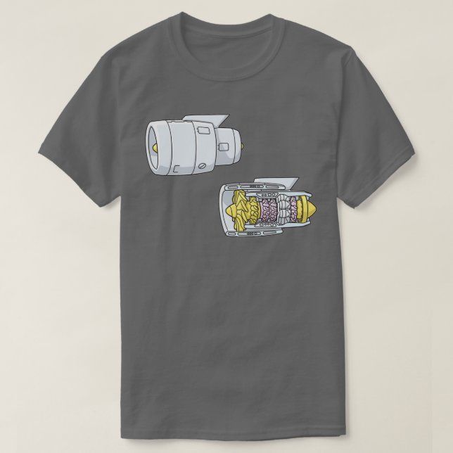 T-shirt Moteur Turbofan (Design devant)
