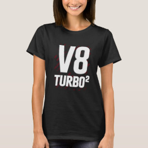 T-shirt Moteur V8 V8 Turbo V8 Biturbo Moteur de voiture V8