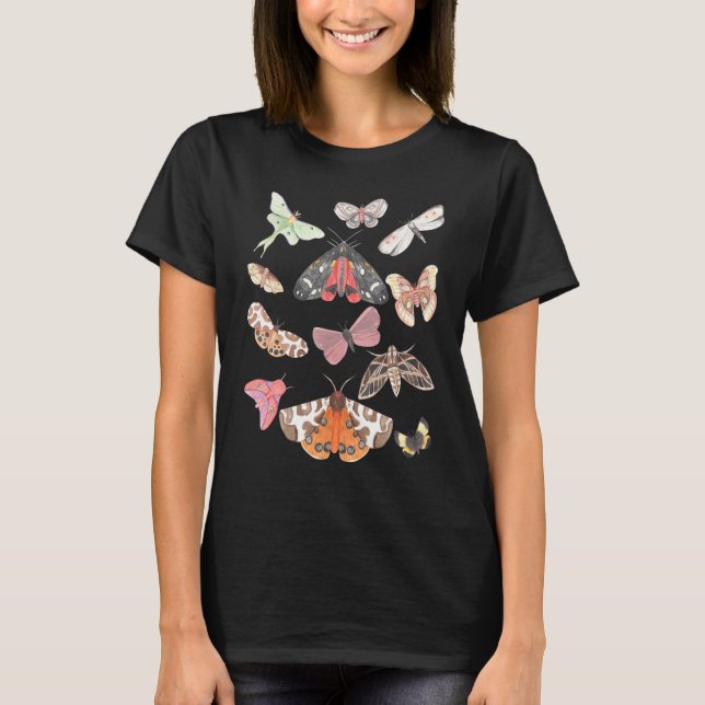 T-shirt Moth Dark Academia Esthétique Alt Vêtements Goblin (Devant)