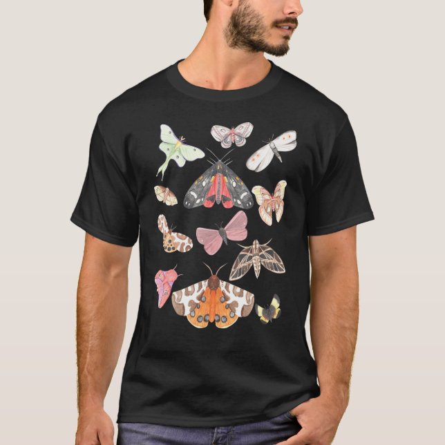 T-shirt Moth Dark Academia Esthétique Alt Vêtements Goblin (Devant)
