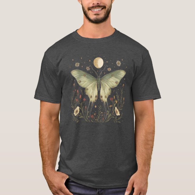 T-shirt Moth lunaire sous le clair de lune (Devant)
