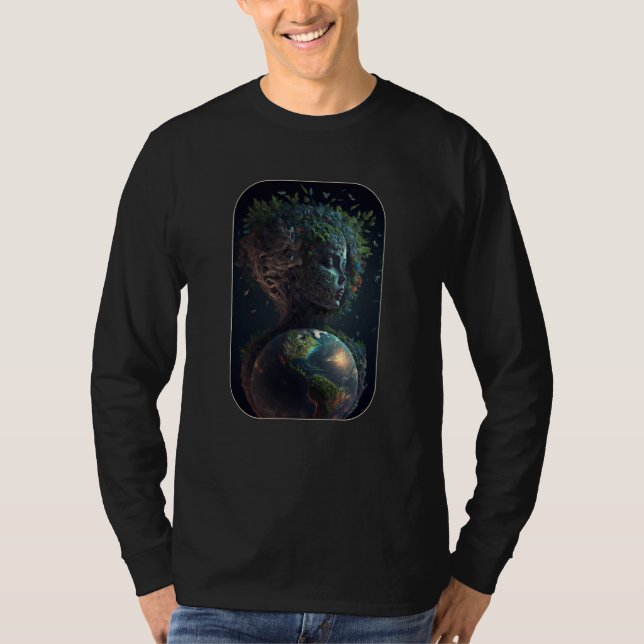 T-shirt Mother Earth Day Love Surreal Abstract Space of a  (Devant)