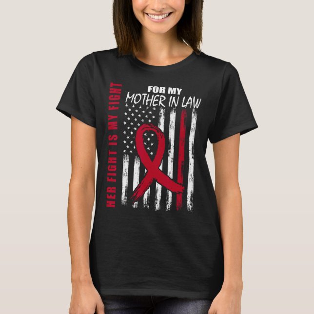T-shirt Mother In Law Multiple Myeloma Awareness American  (Devant)