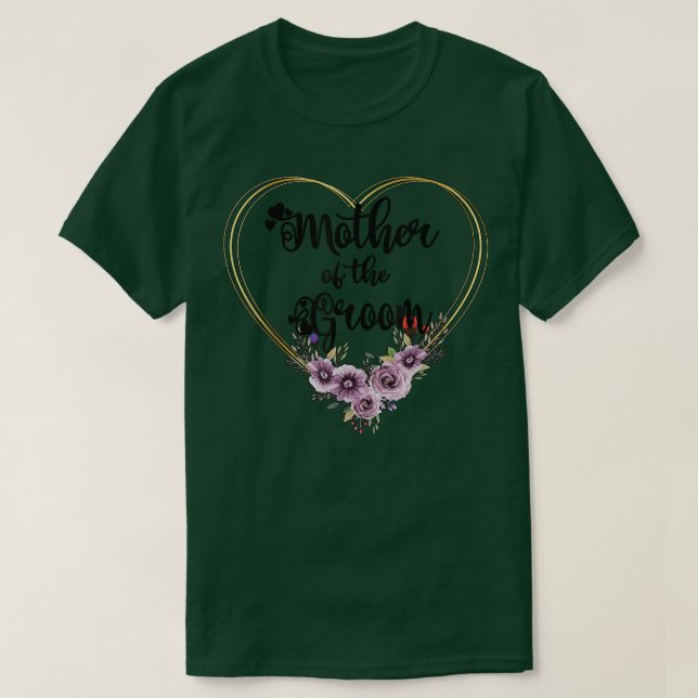 T-shirt Mother Of The Groom Shower Wedding Day Grooms Mom1 (Design devant)