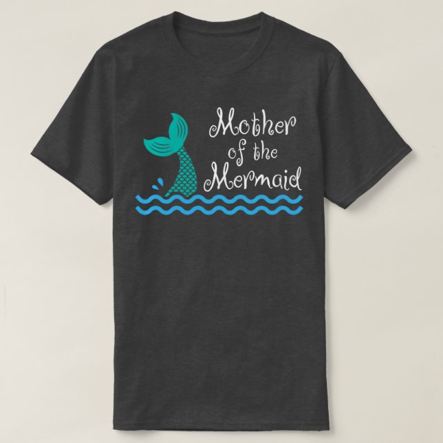 T-shirt Mother Of The Mermaid Gift Birthday Party Wedding  (Design devant)