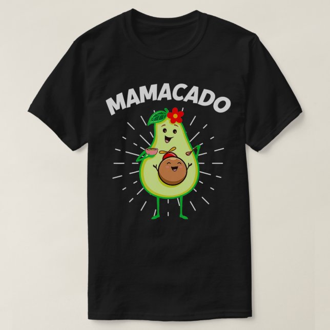 T-shirt Mothers Day Pregnant Avocado Pregnancy Announcemen (Design devant)