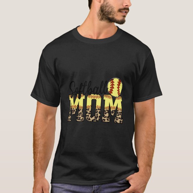 T-shirt Mothers Day Softball Mom Quotes (Devant)