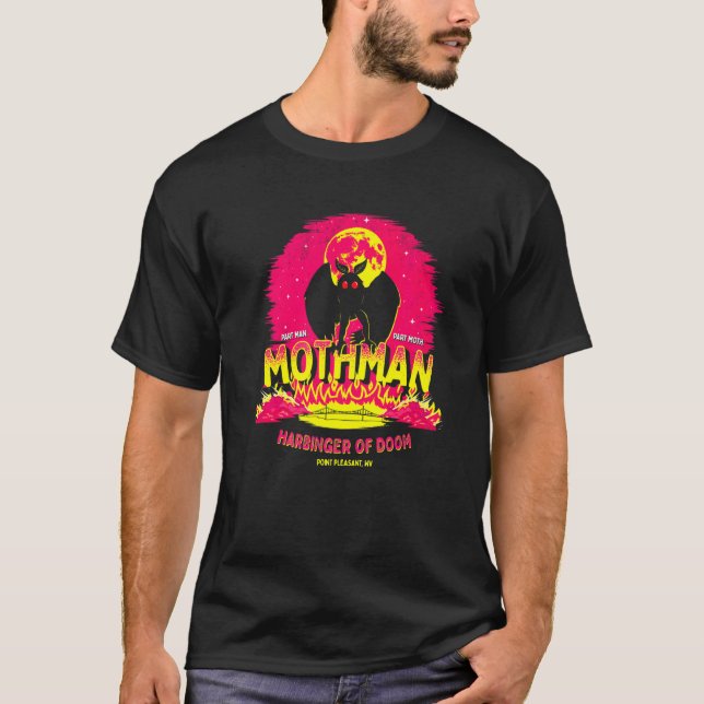 T-shirt Mothman Harbinger De Doom Mignonne Cryptid Créatur (Devant)