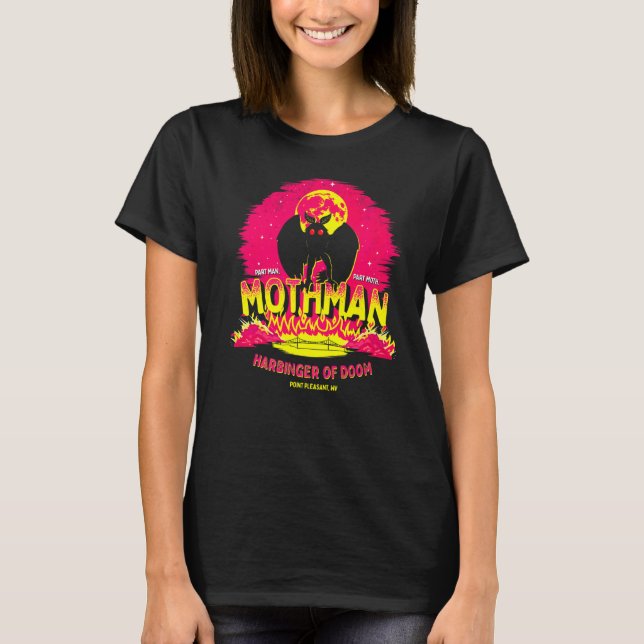 T-shirt Mothman Harbinger De Doom Mignonne Cryptid Créatur (Devant)
