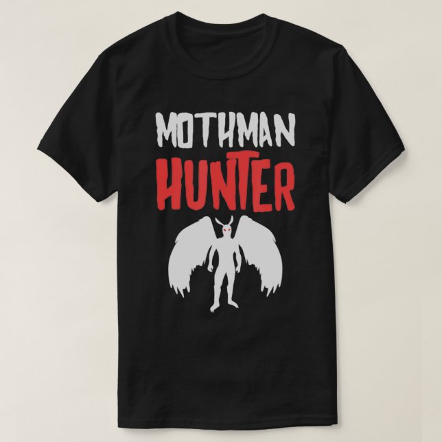T-shirt Mothman Hunter Folklore Cryptid Mothman  (Design devant)