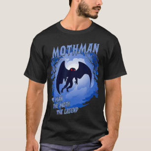 T-shirt Mothman L'Homme La Tête La Légende Cryptid