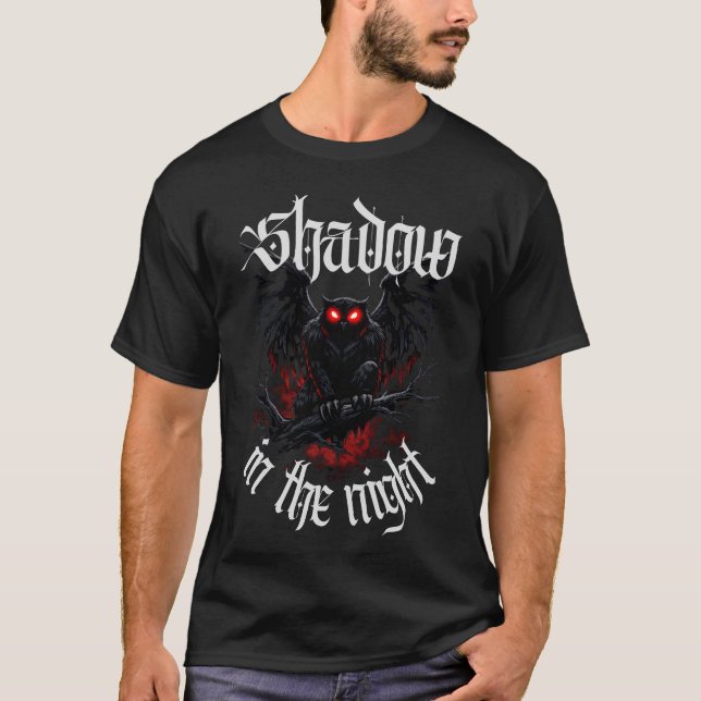 T-shirt Mothman Mignon Drôle Présage - Graphique de Crypti (Devant)