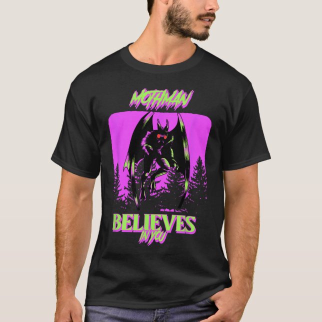 T-shirt Mothman - Mothman Croit En Vous (Devant)
