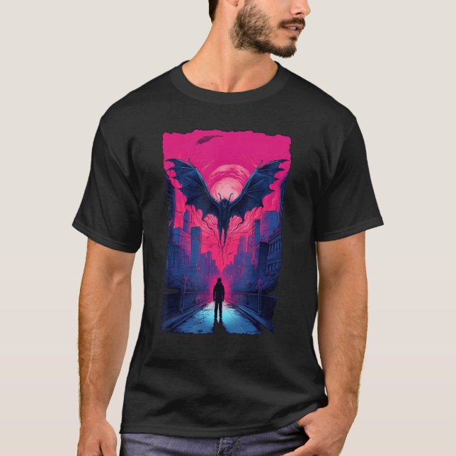 T-shirt Mothman  Point Pleasant  Mystic Men Women Cryptid_ (Devant)