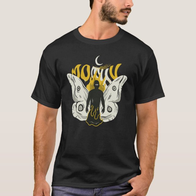 T-shirt Mothman Psychic Cryptid Mothman Créature de Poin (Devant)