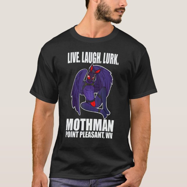 T-shirt Mothman Vive Amour Cryptide Se Tapir (Devant)