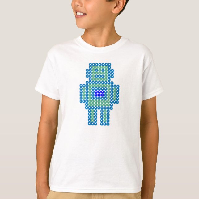 T-shirt Motif #78 - PrinterKids de robot (Devant)