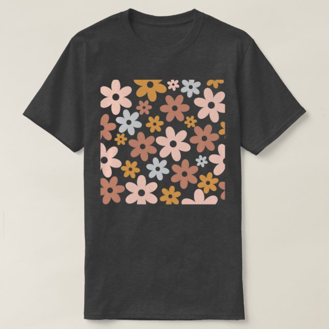 T-shirt motif à ressort floral (Design devant)