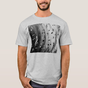 T-shirt Motif à thème musical