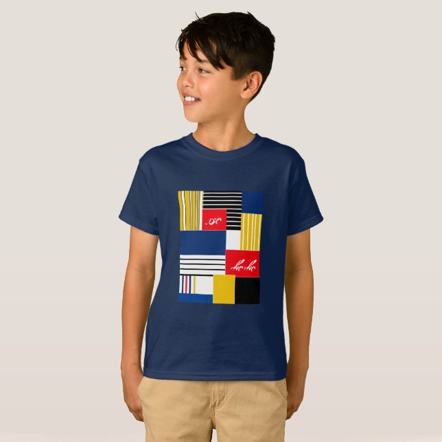 T-shirt motif Abstrait. (Devant entier)