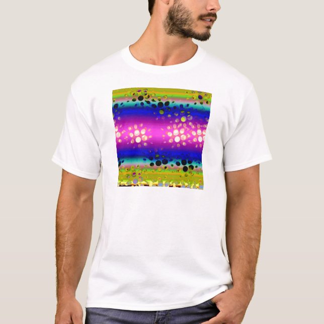 T-shirt Motif Abstrait coloré (Devant)